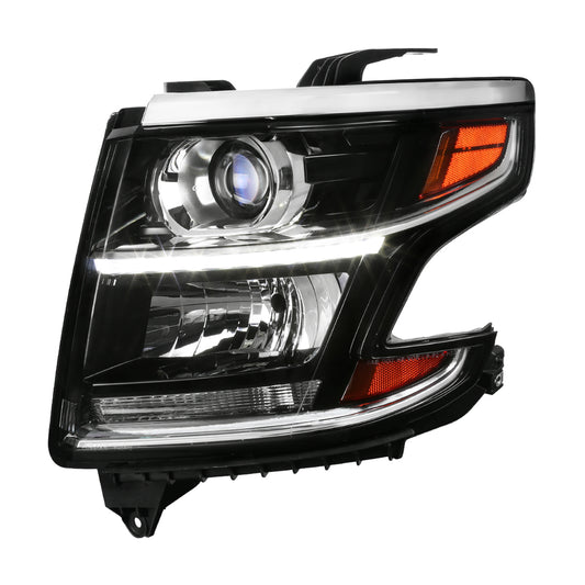 Spec-D 2015-2020 Chevrolet Tahoe Suburban/ 2016-2019 Suburban 3500HD LED Light Strip Projector Driver Black Headlights