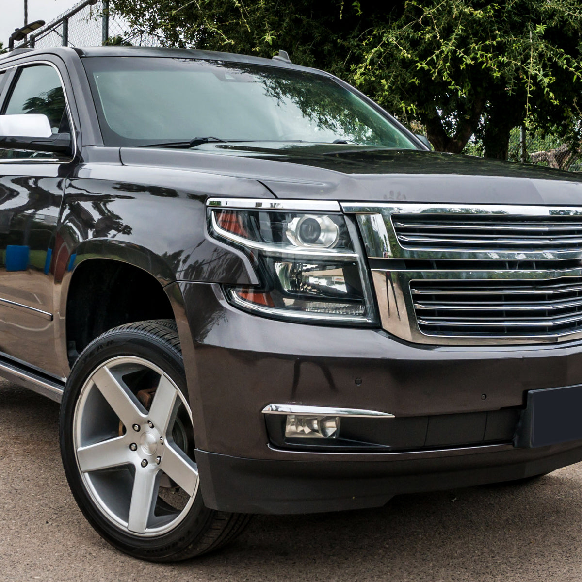 18 Tahoe Suburban 3500HD PS Spec-D matte black lighting upgrade