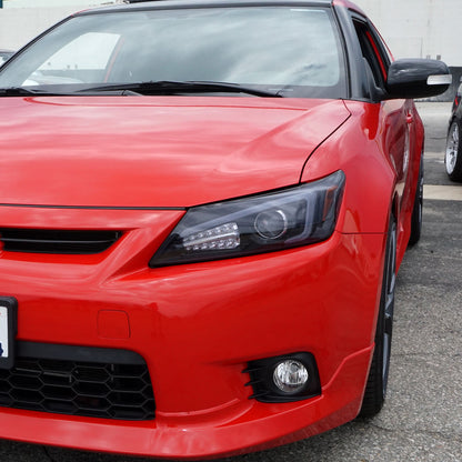 Spec-D 2011-2013 Scion tC LED Bar Projector GL Black w/Smoked Lens Headlights