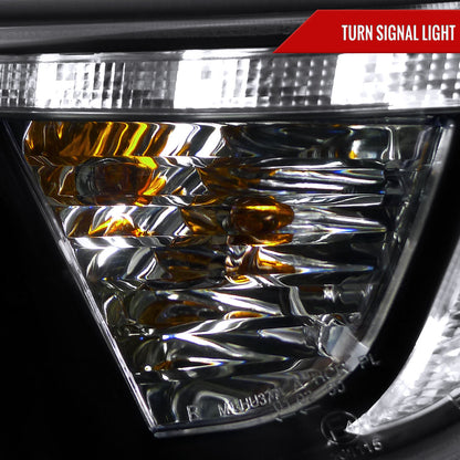 Spec-D 2010-2013 Hyundai Tucson Projector LED Strip Black Headlights