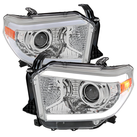 Spec-D 2014 Toyota Tundra chrome headlights upgrade