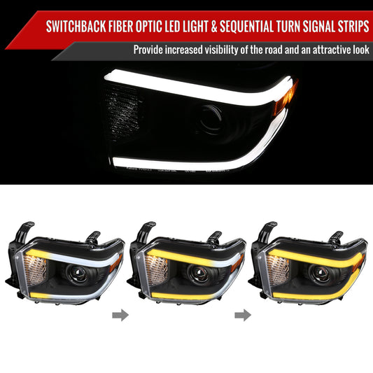 2015 Tundra Spec-D black aftermarket headlights