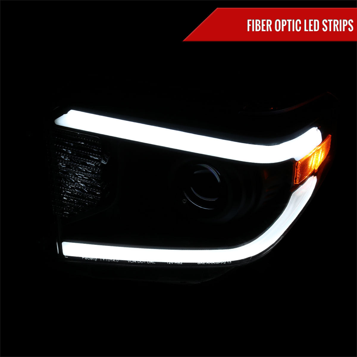 2015 Toyota Tundra Spec-D black aftermarket headlights