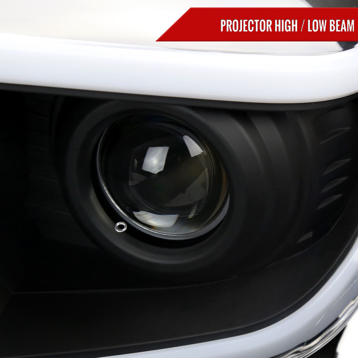 Spec-D 2016 Toyota Tundra black headlights