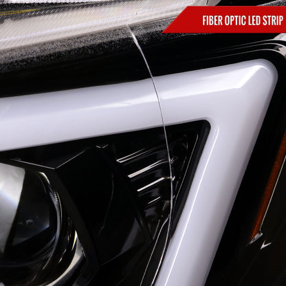 2007 Subaru Impreza WRX STI Spec-D black sequential LED headlights