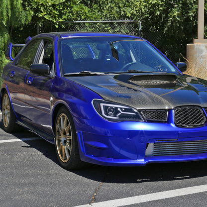 Spec-D 06 Subaru Impreza WRX STI black sequential LED headlights