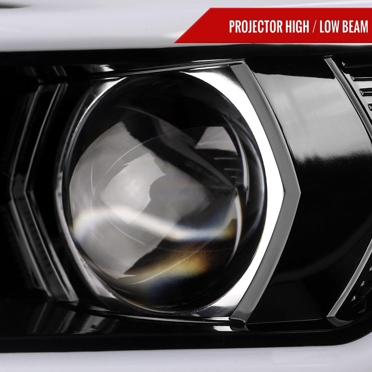 Spec-D 2017 Subaru Impreza WRX STI Gloss Black sequential LED bar headlights