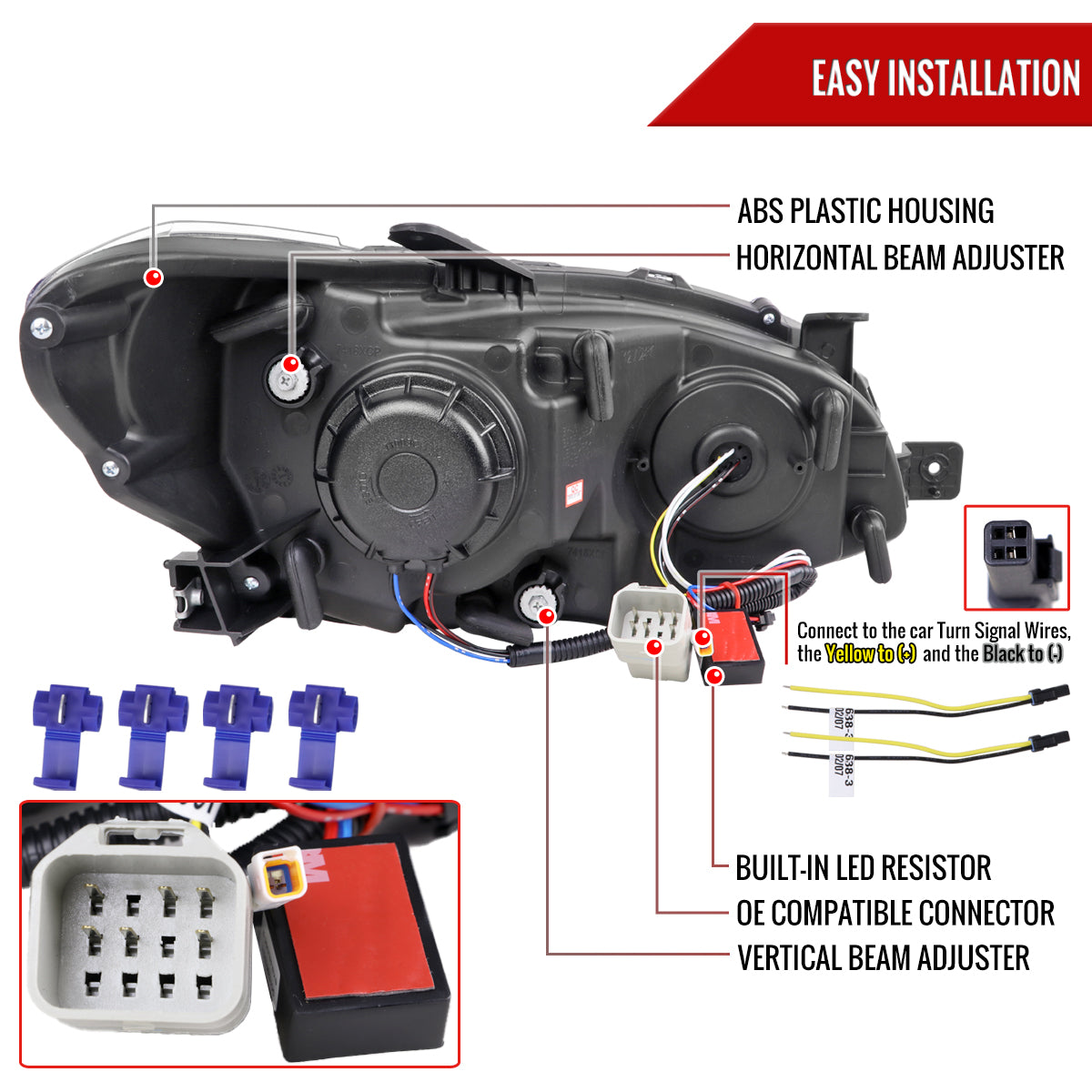16 Subaru Impreza WRX STI Spec-D smoked sequential headlights