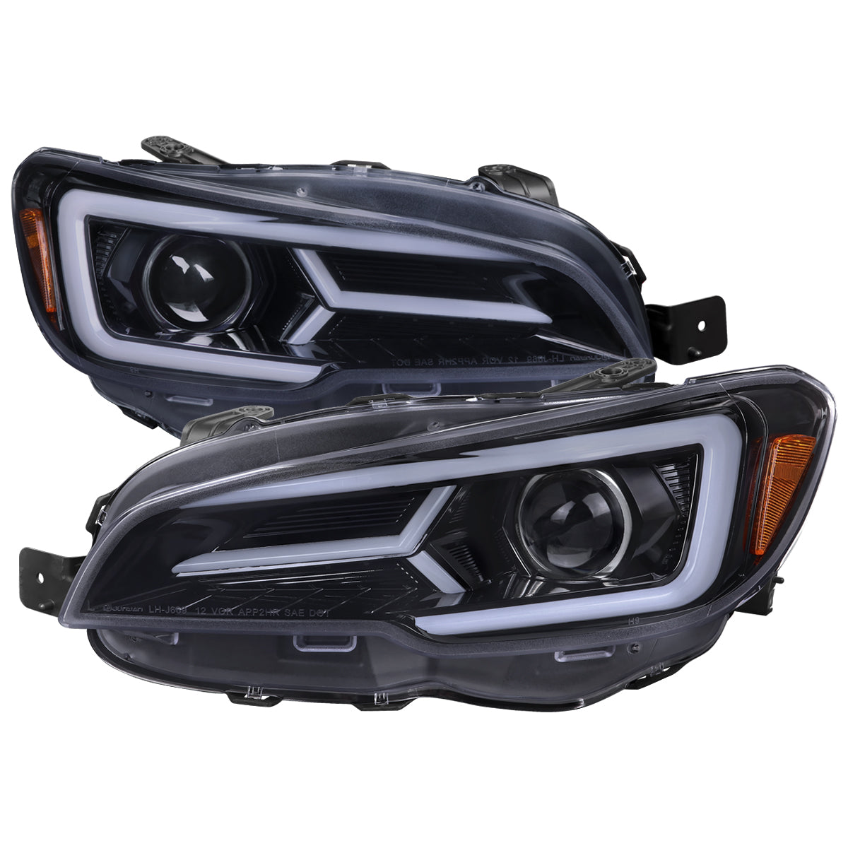 Spec-D 2015 Subaru Impreza WRX STI smoked headlights upgrade