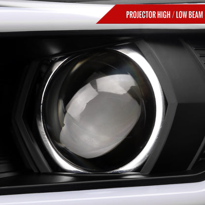 Spec-D 2017 Subaru Impreza WRX STI black sequential LED bar headlights