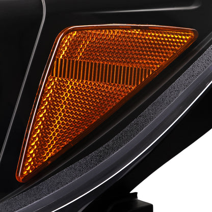 Spec-D 15 Subaru Impreza WRX STI black LED bar headlights