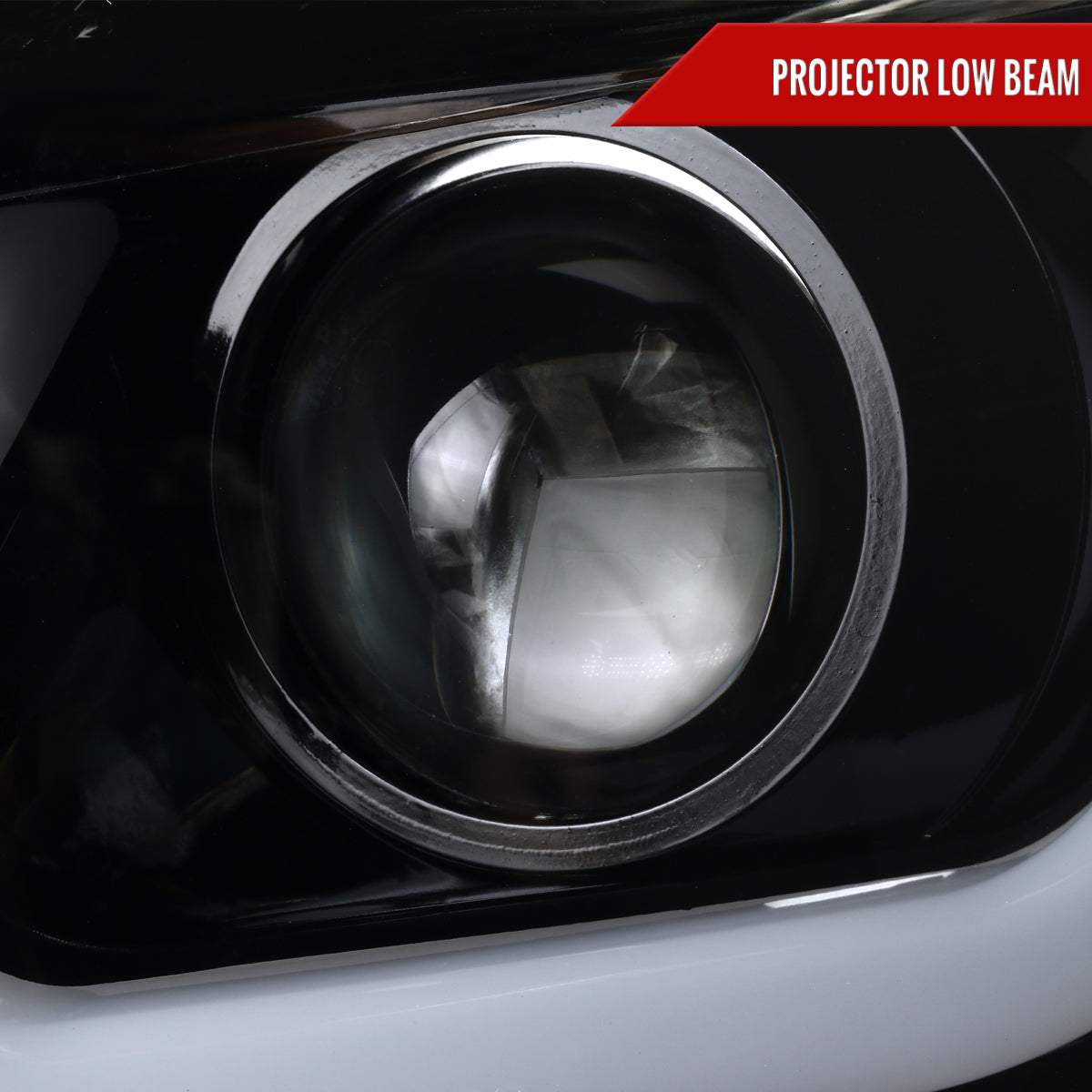 Spec-D 2017 GMC Yukon XL black LED bar LED Projector Headlight 