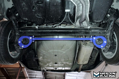 Installed Megan Racing Nissan Sentra / Versa 13-19 Rear Torsion Beam Support Brace (MR-SB-NSE13-SSB)