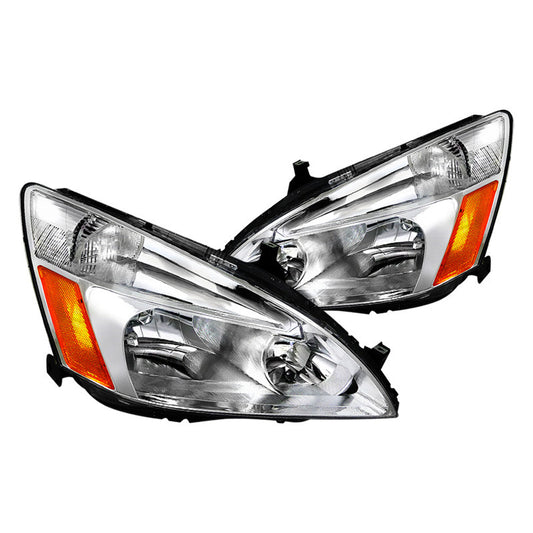 junyan Spec-D 03-08 Honda Accord Chrome Headlights 2lh-acd03-rs