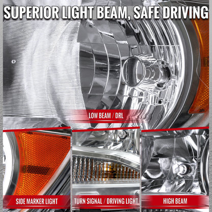 Spec-D 15-22 Chevy Colorado OEM GL Chrome Headlights