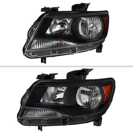 Spec-D 15-22 Chevy Colorado OEM GL Black Headlights