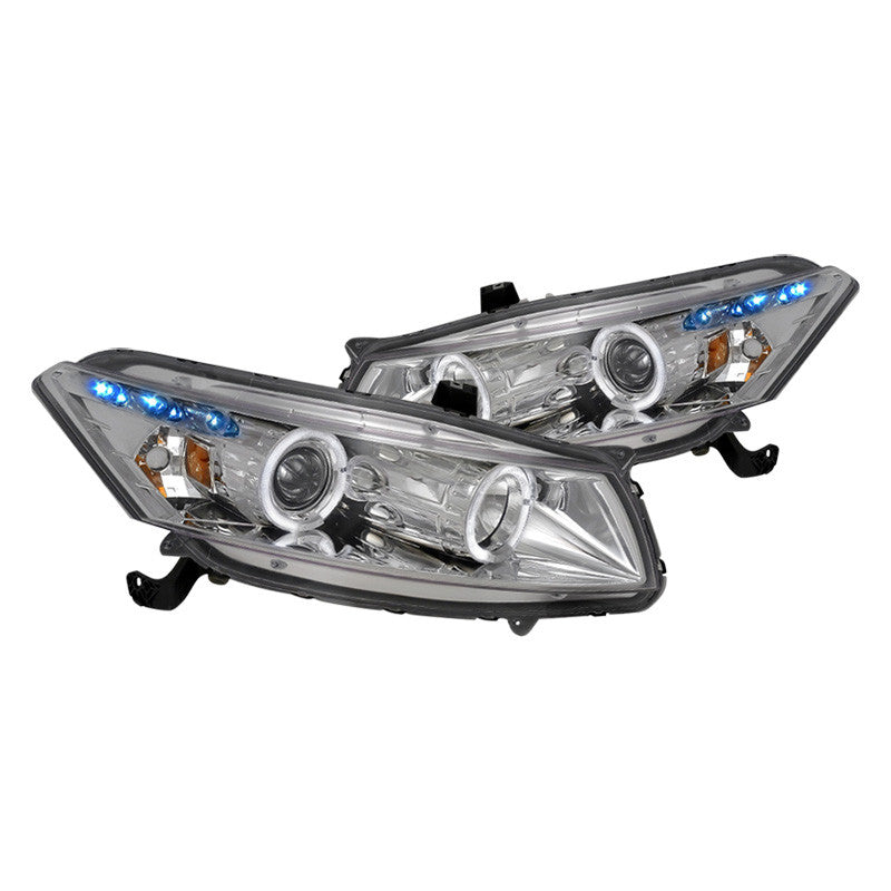 junyan Spec-D 08-12 Honda Accord 2Dr Projector Chrome Headlights 2lhp-acd082-tm