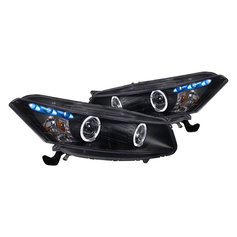 junyan Spec-D 08-12 Honda Accord 2Dr Projector Black Headlights 2lhp-acd082jm-tm