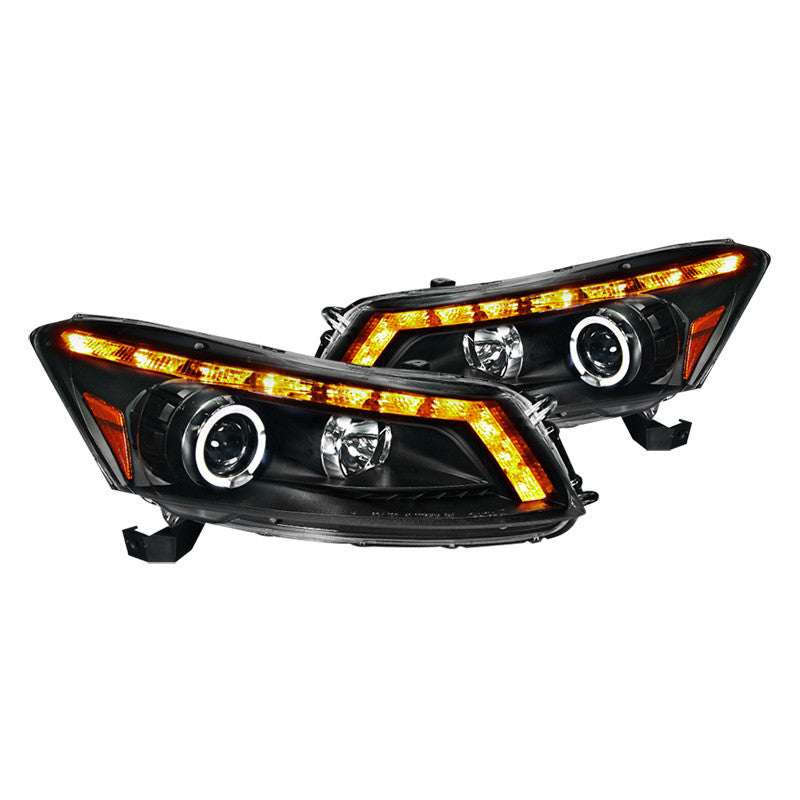 junyan Spec-D 08-12 Honda Accord 4D Projector Black Headlights 2lhp-acd084jm-tm