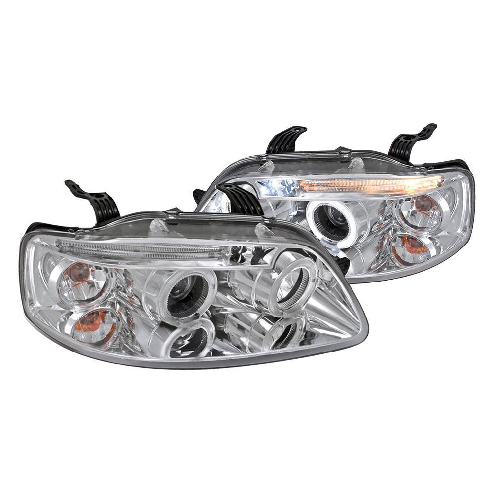 junyan Spec-D 04-08 Chevy Aveo Halo Projector HeadLights -Chrome