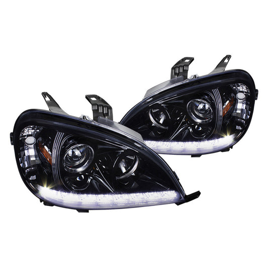 junyan Spec-D 98-01 Mercedes W163 Ml Projector Glossy Blk Halogen Headlights 2lhp-bw16398g-tm