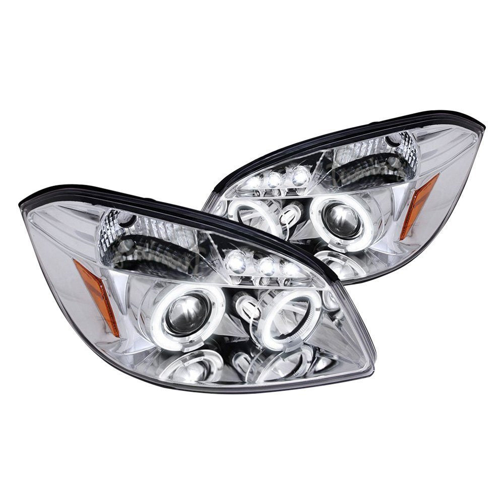 junyan Spec-D 05-10 Chevy Cobalt Halo Projector HeadLights -Chrome