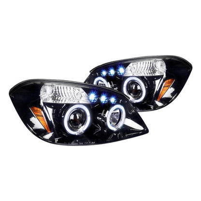 junyan Spec-D 05-10 Chevy Cobalt Pontiac G5 Halo LED Black Projector