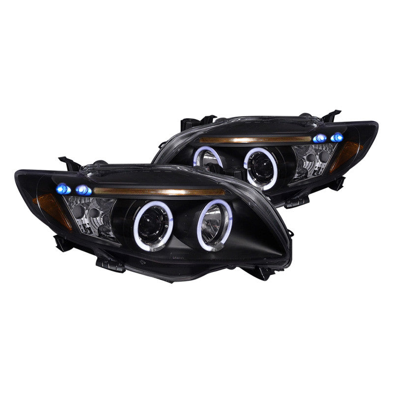 junyan Spec-D 09-10 Corolla Halo Projector Black Headlights 2lhp-cor09jm-tm