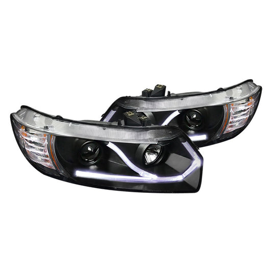 junyan Spec-D 06-09 Honda Civic 2D Projector Black Headlights 2lhp-cv062jm-rs