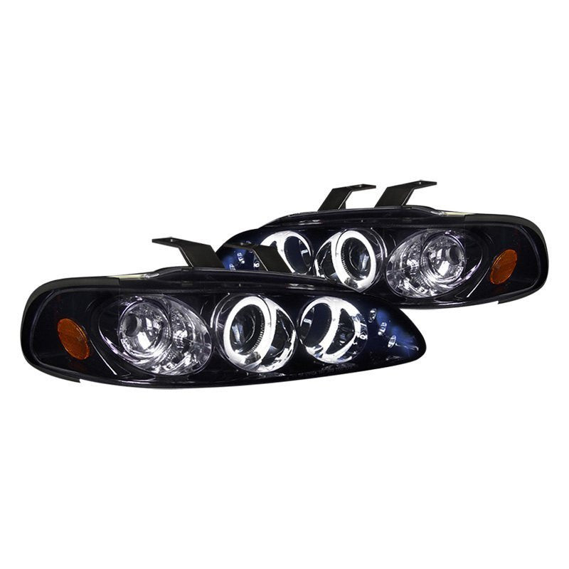 junyan Spec-D 92-95 Honda Civic 2Dr 3Dr Proj. Gloss Blk W Smk Lens Headlights