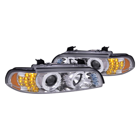 junyan Spec-D 01-03 Bmw E39 5-Series Projector Chrome V2 Headlights 2lhp-e3997-8v2-tm