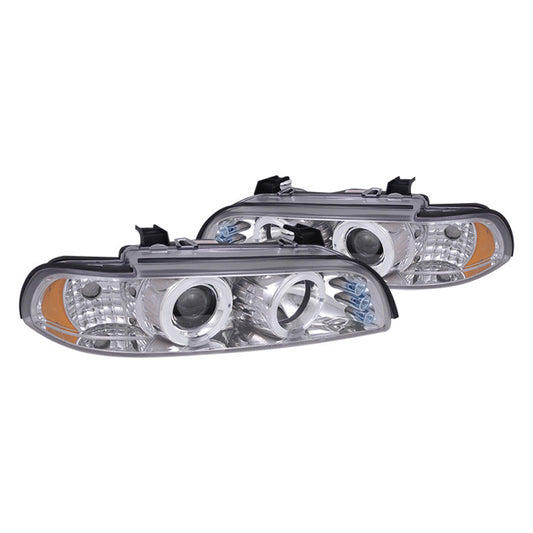 junyan Spec-D 01-03 Bmw E39 5-Series Projector Chrome Headlights 2lhp-e3997-tm