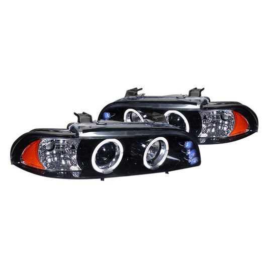 junyan Spec-D 01-03 Bmw E39 5-Series Projector Smoke Headlights 2lhp-e3997g-tm