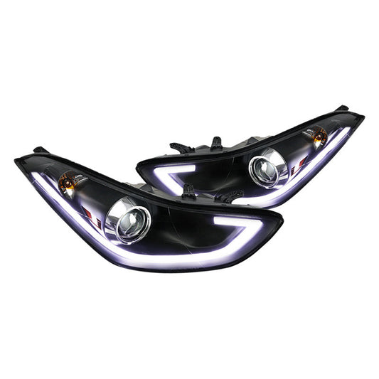 junyan Spec-D 11-Up Hyundai Elantra Projector Black W DTRL Headlights 2lhp-htra11jm-tm