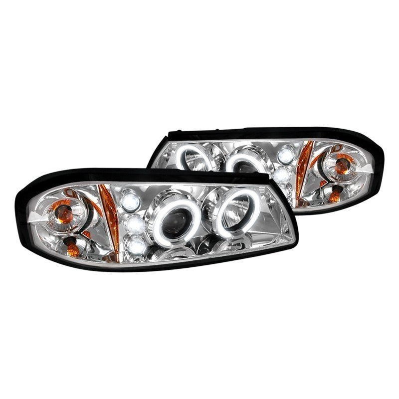 junyan Spec-D 00-05 Chevy Impala Halo Projector HeadLights -Chrome