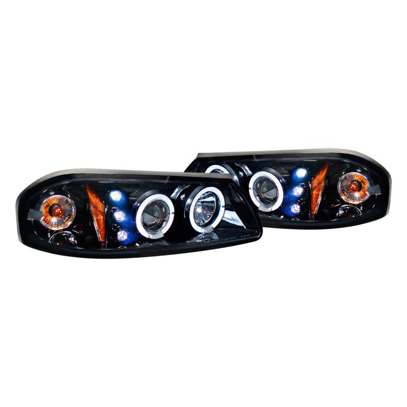 junyan Spec-D 00-05 Chevy Impala Projector Glossy Blk W Smk Lens Headlights 2lhp-ipa00g-tm