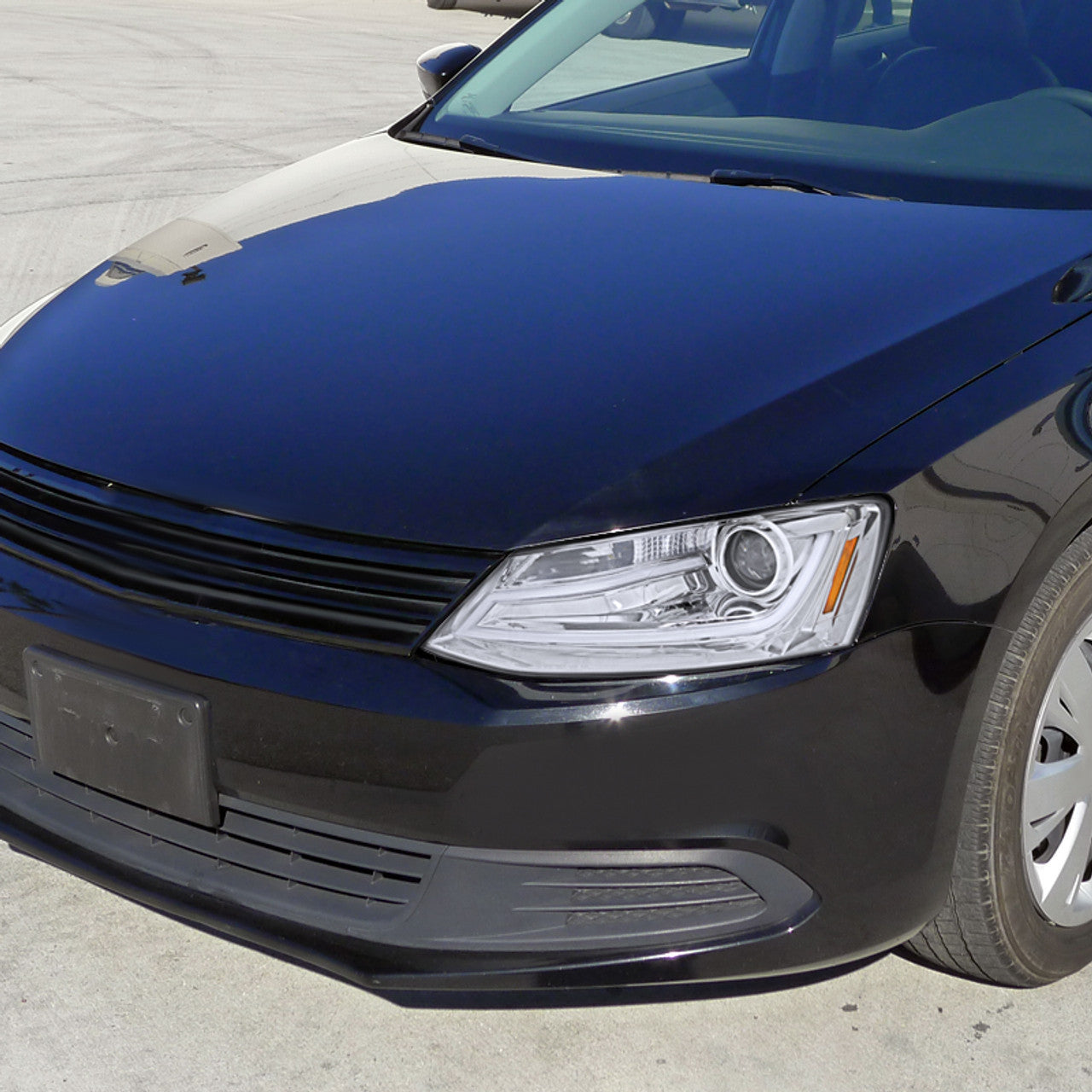 Spec-D 11-18 VW Jetta MK6 Headlights LED Bar Projector Chrome/Clear ...
