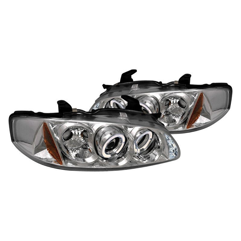 junyan Spec-D 00-03 Nissan Sentra Halo Projector HeadLights -Chrome