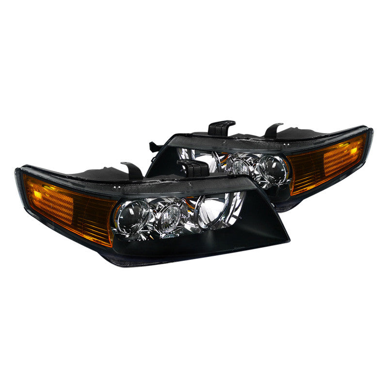 junyan Spec-D 04-05 Acura Tsx Projector Black Headlights 2lhp-tsx04jm-rs