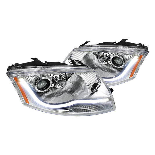 junyan Spec-D 99 Audi Tt Projector chrome W Amber Reflector Headlights 2lhp-tt99-rs