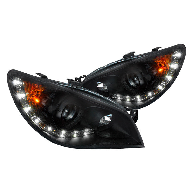 junyan Spec-D 06-07 Subaru Impreza Wrx Projector Black DTRL Headlights 2lhp-wrx06jm-tm