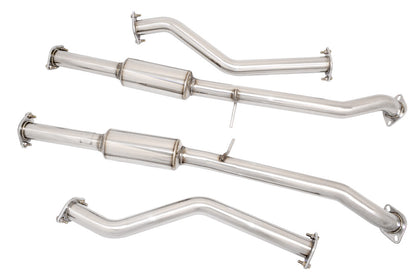 MR-CBS-N7Z09-DS-R + MR-CBS-N7Z09-DS-M Nissan 370z Cat Back exhaust system with mid-pipe