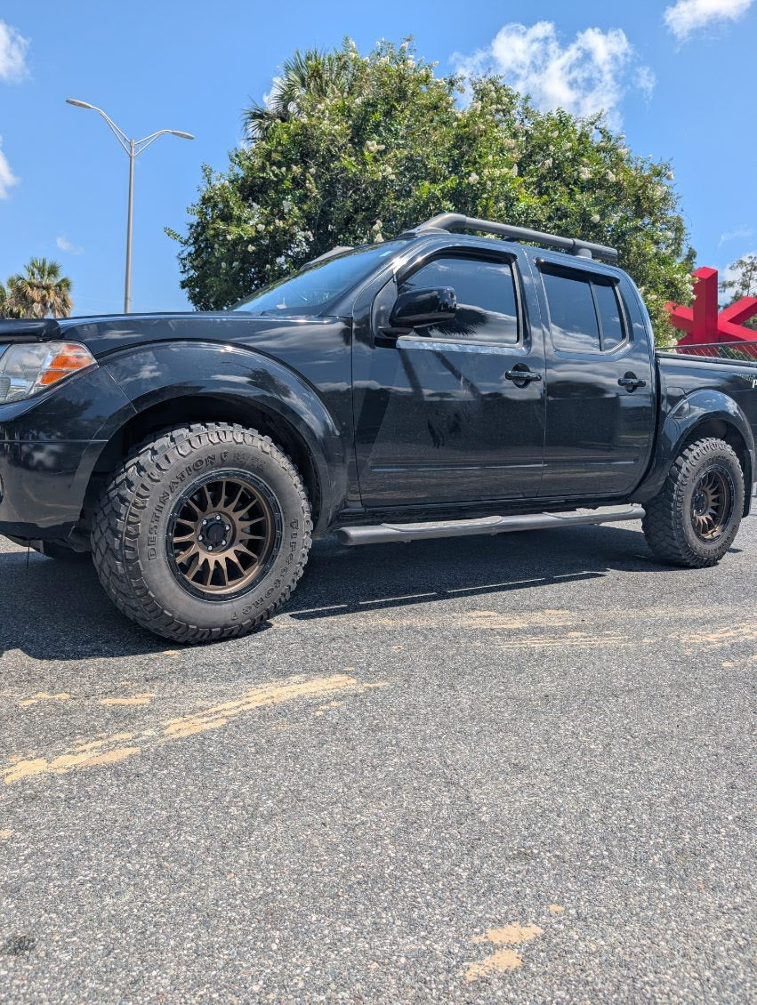 DX4 Caper 18X9 wheels 6x139.7 Frozen Bronze Blk Lip ET12