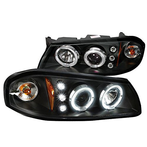 2000-2005 Impala Headlights (Projector, Halo, LED, in Black housing)