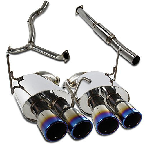 Spec-D WRX 15+ STI 08-14 4Dr Quad Ti-Tip Catback JDM Exhaust (MFCAT3-WRX084QT-SD)