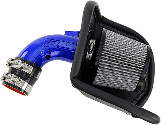 HPS Blue Short ram Air Intake Kit Cool Short Ram High Flow Filter 827-700BL