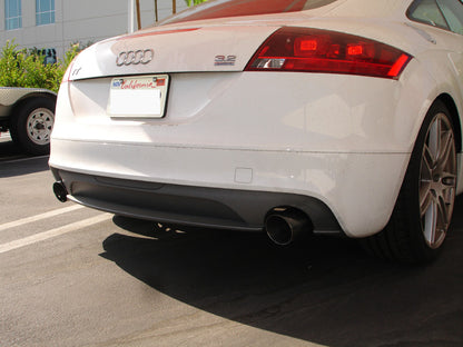 Side View, white audi tt megan racing axleback fitment