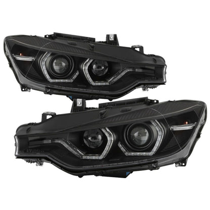 Spyder 4DR Headlights Black OEM Xenon for BMW F30 3-Series 2012