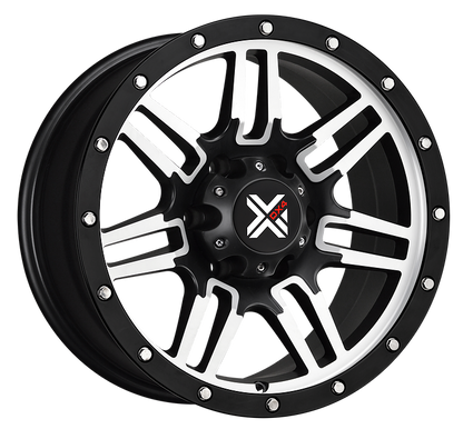 DX4 17x8.5 Type 7S 6/139 ET-6 matte black machined 4x4 off road wheels