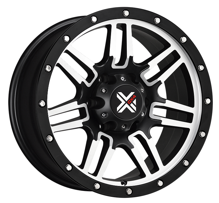 DX4 16x8.5 Type 7S 5x139.7 matte black machined 4x4 off road wheels